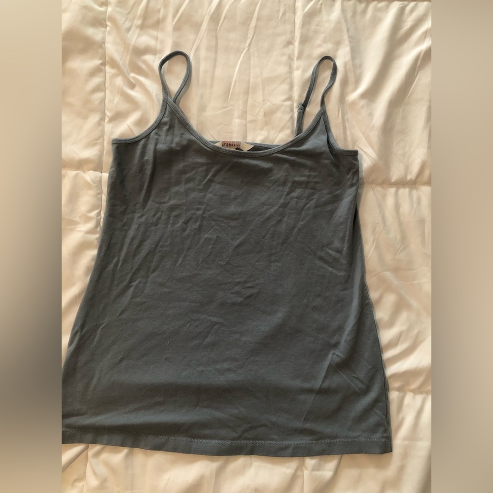 Long tall sally blue cami small spaghetti strap fitted